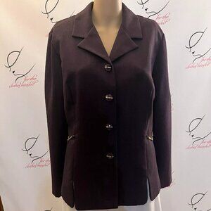 Kari's Corner Shirt. Size 12. Purple Long Sleeve USA poly. Lightweight. B92